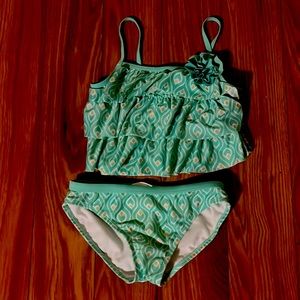 Girls Two piece Swimsuit. Excellent Condition. Size 8